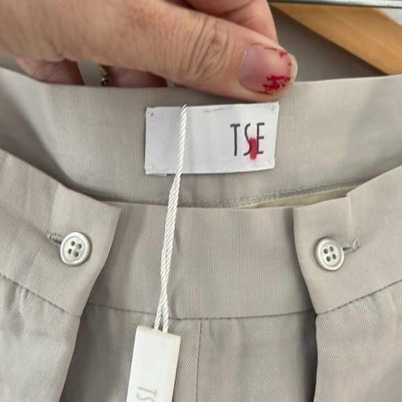 NWT!TSE Linen High Waist Pleated Pants - Picture 5 of 10